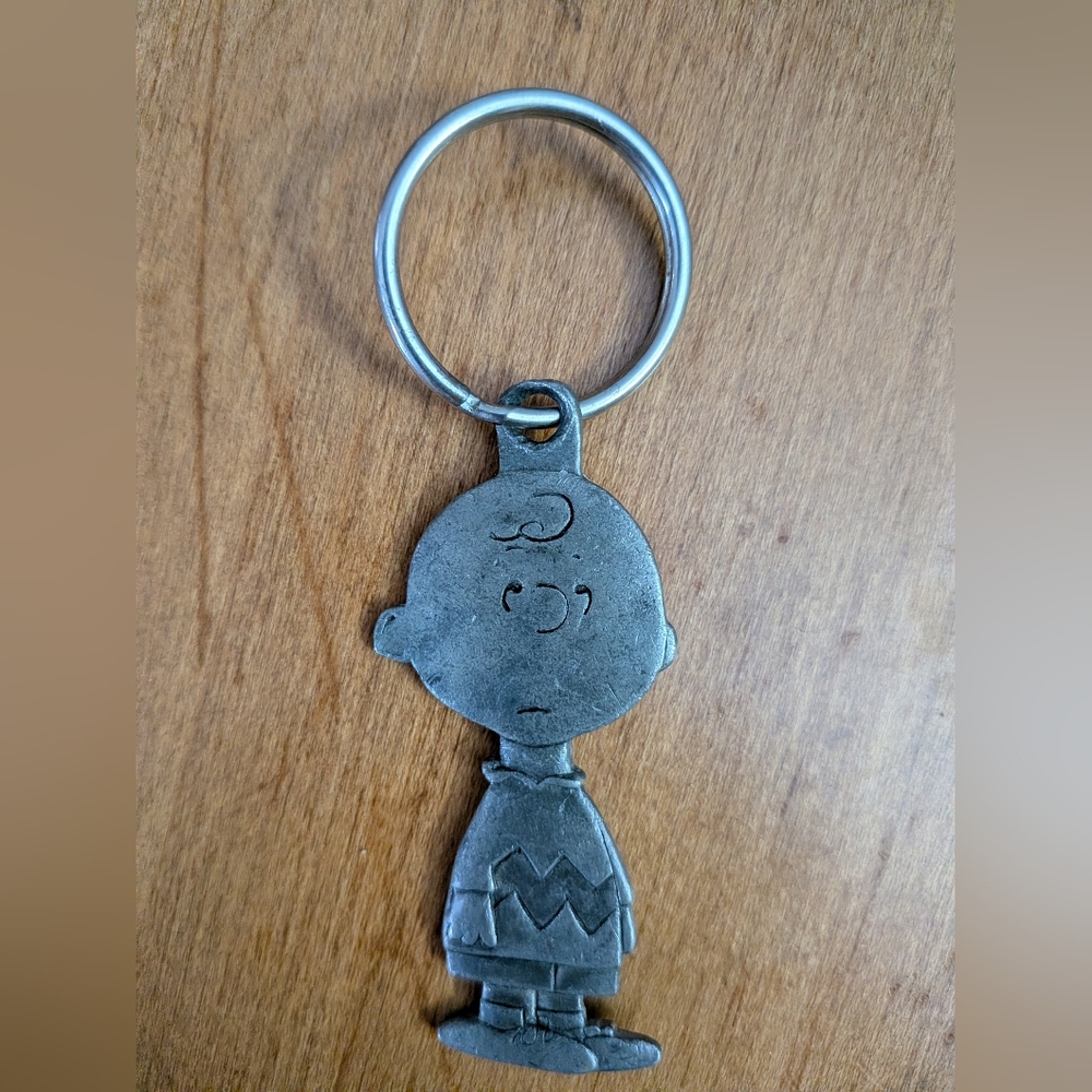 Metal Charlie Brown Key Chain